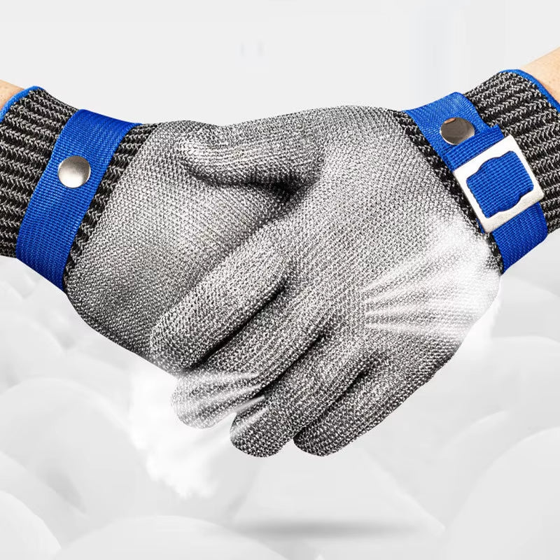 Anti-Cut Mesh Metal Glove Safety Cut Proof Stab Resistant Stainless Steel Wire Metal Mesh Butcher Protect Cut-Resistant Gloves