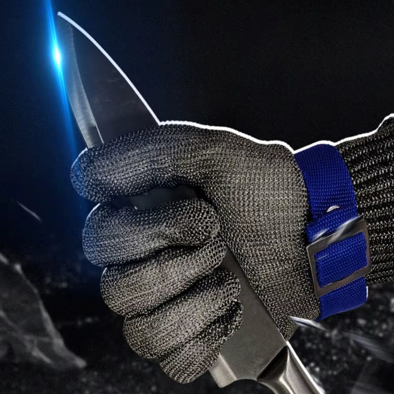 Anti-Cut Mesh Metal Glove Safety Cut Proof Stab Resistant Stainless Steel Wire Metal Mesh Butcher Protect Cut-Resistant Gloves