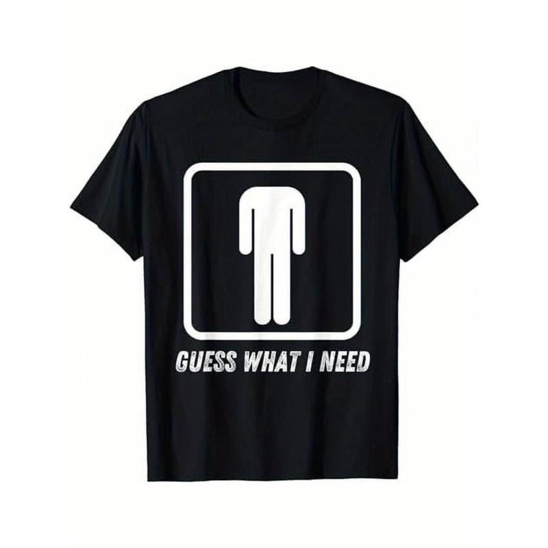 [100% Cotton] Men'S Retro "Guess What I Need" Graphic Cotton Crew Neck T-Shirt - Short Sleeve Golf Gift T-Shirt for Men and Women