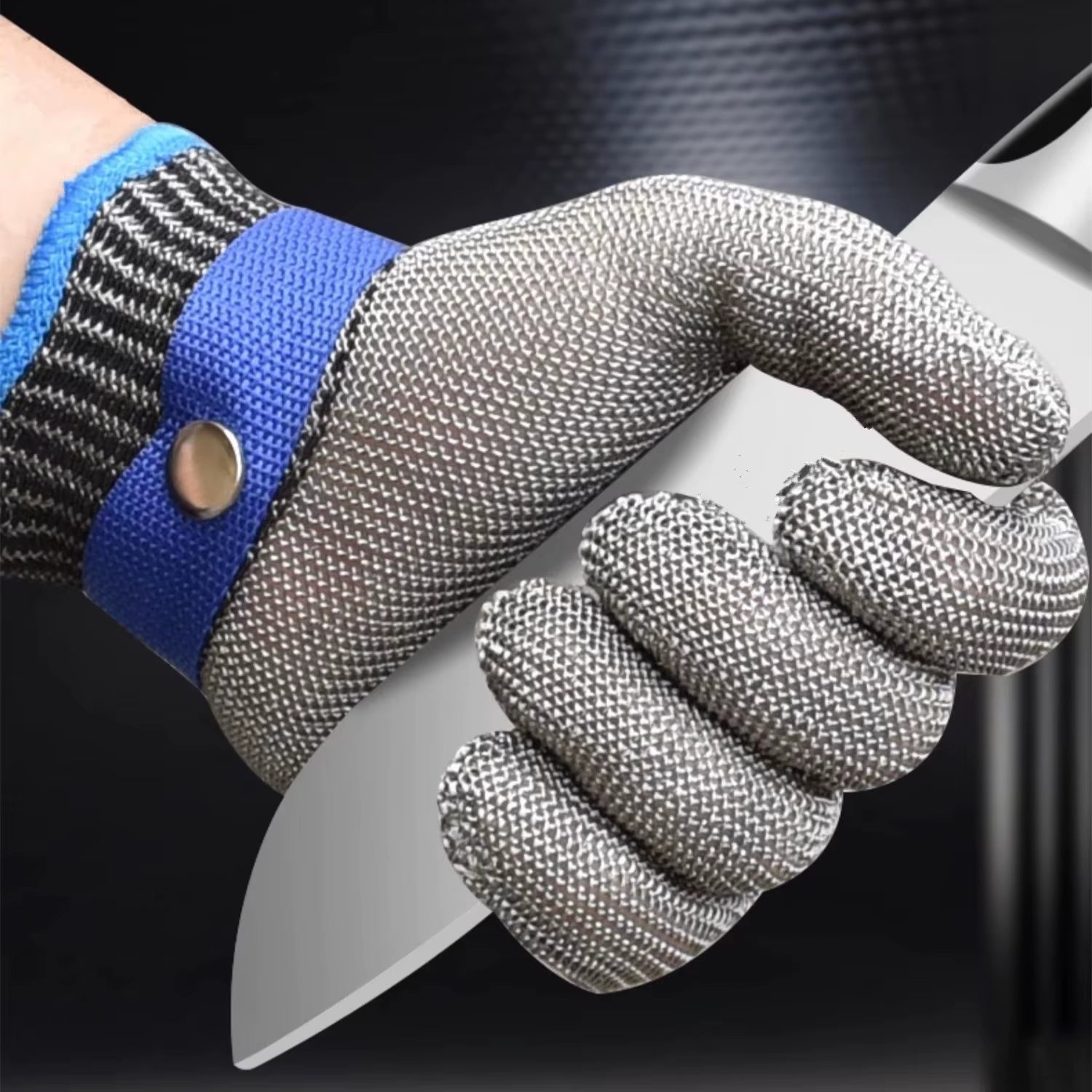 Anti-Cut Mesh Metal Glove Safety Cut Proof Stab Resistant Stainless Steel Wire Metal Mesh Butcher Protect Cut-Resistant Gloves