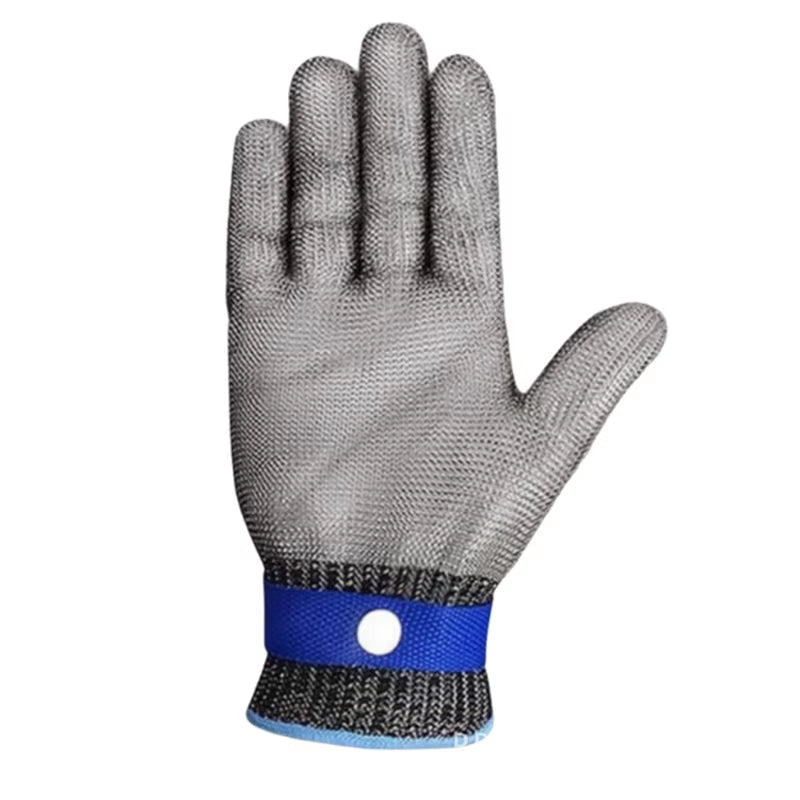 Anti-Cut Mesh Metal Glove Safety Cut Proof Stab Resistant Stainless Steel Wire Metal Mesh Butcher Protect Cut-Resistant Gloves