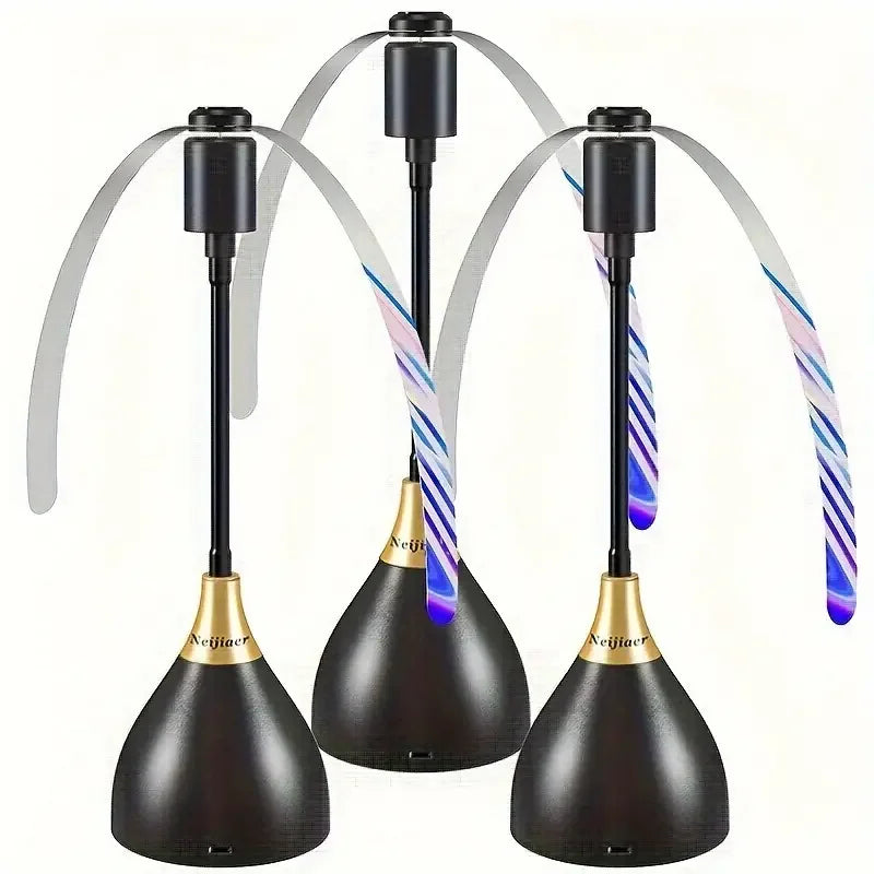2/3Pcs Fly Fans for Tables Effective Fly Repellent Fan Keeps Flies Away with Soft Blades USB Picnic BBQ Party Fly Fans